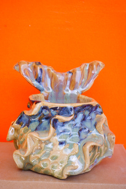Blue Cobalt and Jade Oceana Mermug (Discounted)