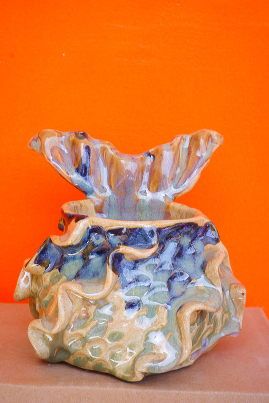 Blue Cobalt and Jade Oceana Mermug (Discounted)