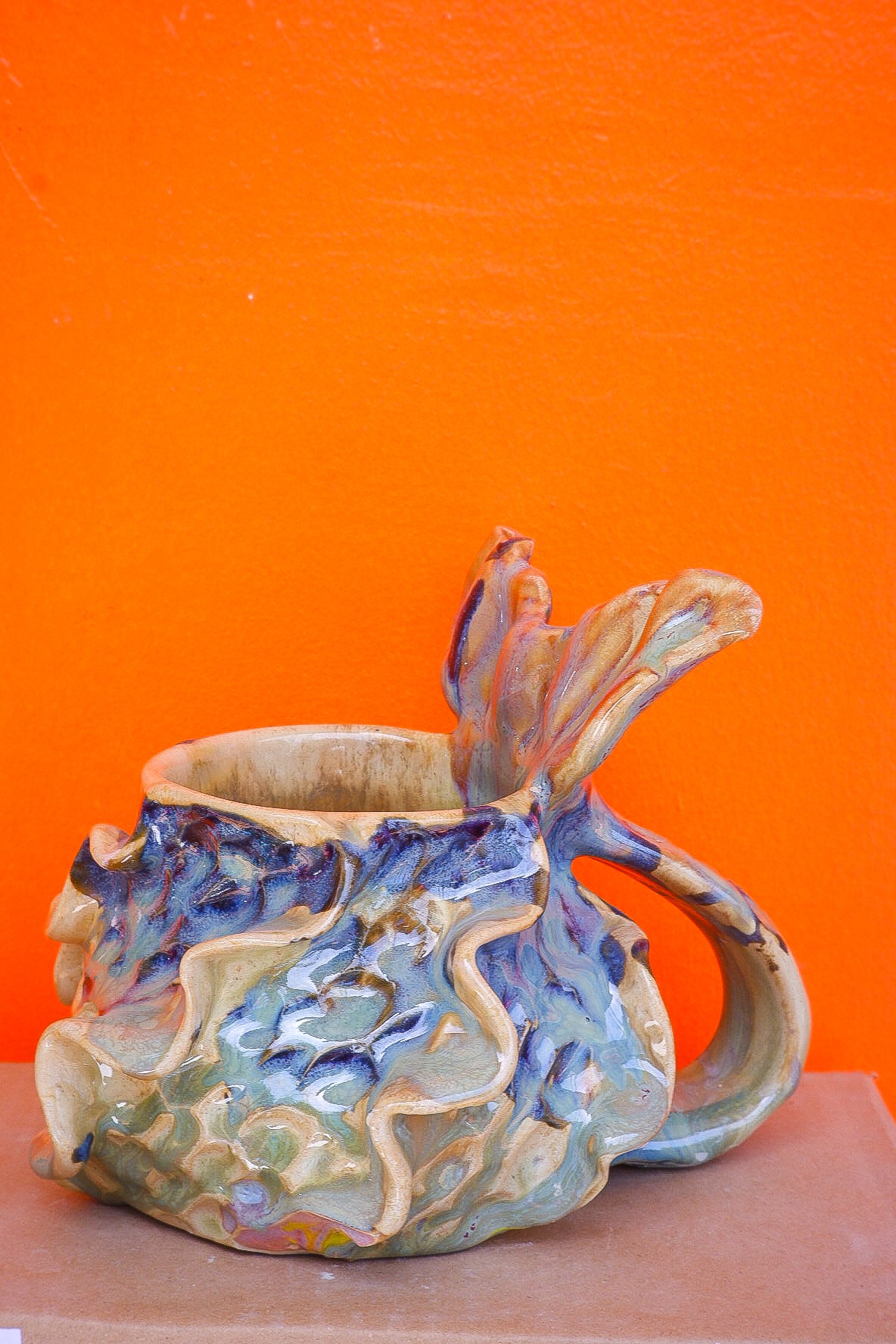 Blue Cobalt and Jade Oceana Mermug (Discounted)