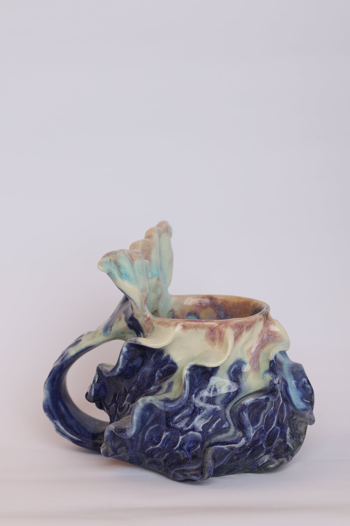 Mermug 02 (*discounted - dripped on the bottom see photo)