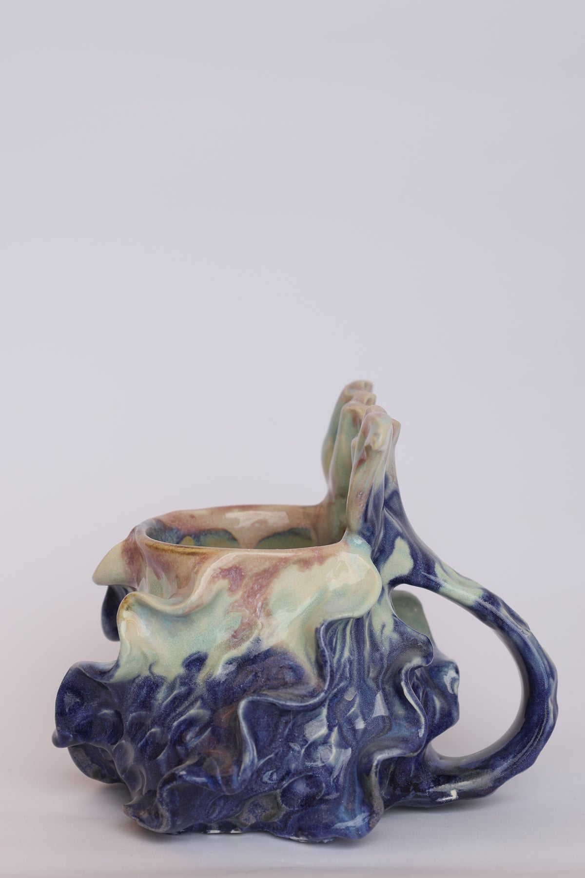 Mermug 02 (*discounted - dripped on the bottom see photo)