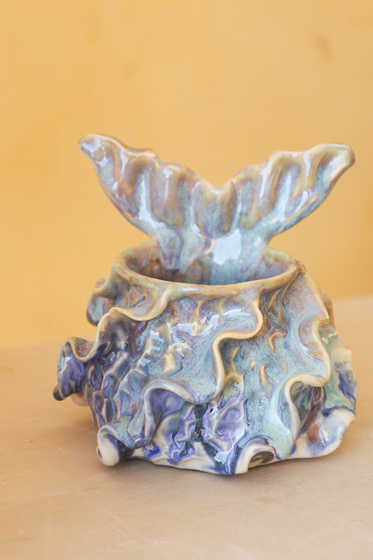 Mermug 13  (Lilac & Cobalt Drips)