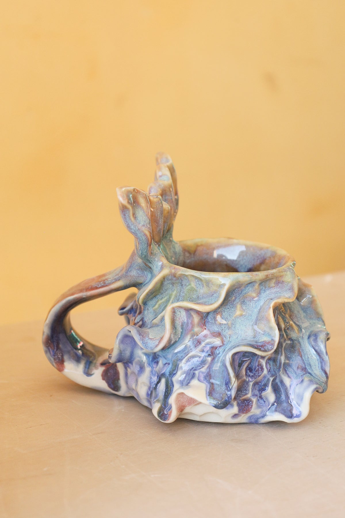 Mermug 13  (Lilac & Cobalt Drips)