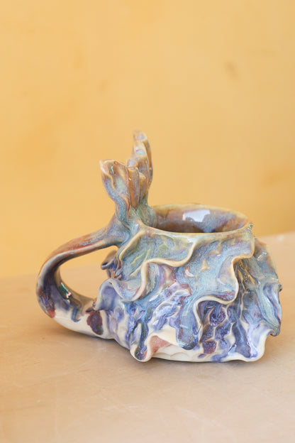 Mermug 13  (Lilac & Cobalt Drips)