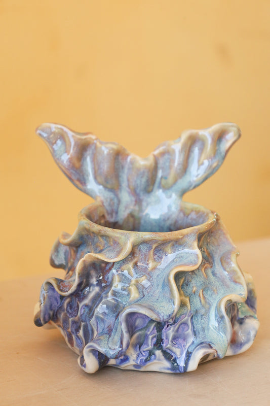 Mermug 13  (Lilac & Cobalt Drips)