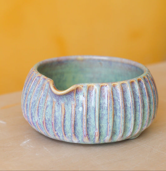 Matcha Bowl 20 (Lilac galaxy drips)