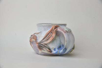 Koi Fish in Daisy blue & Pink Pastels 02