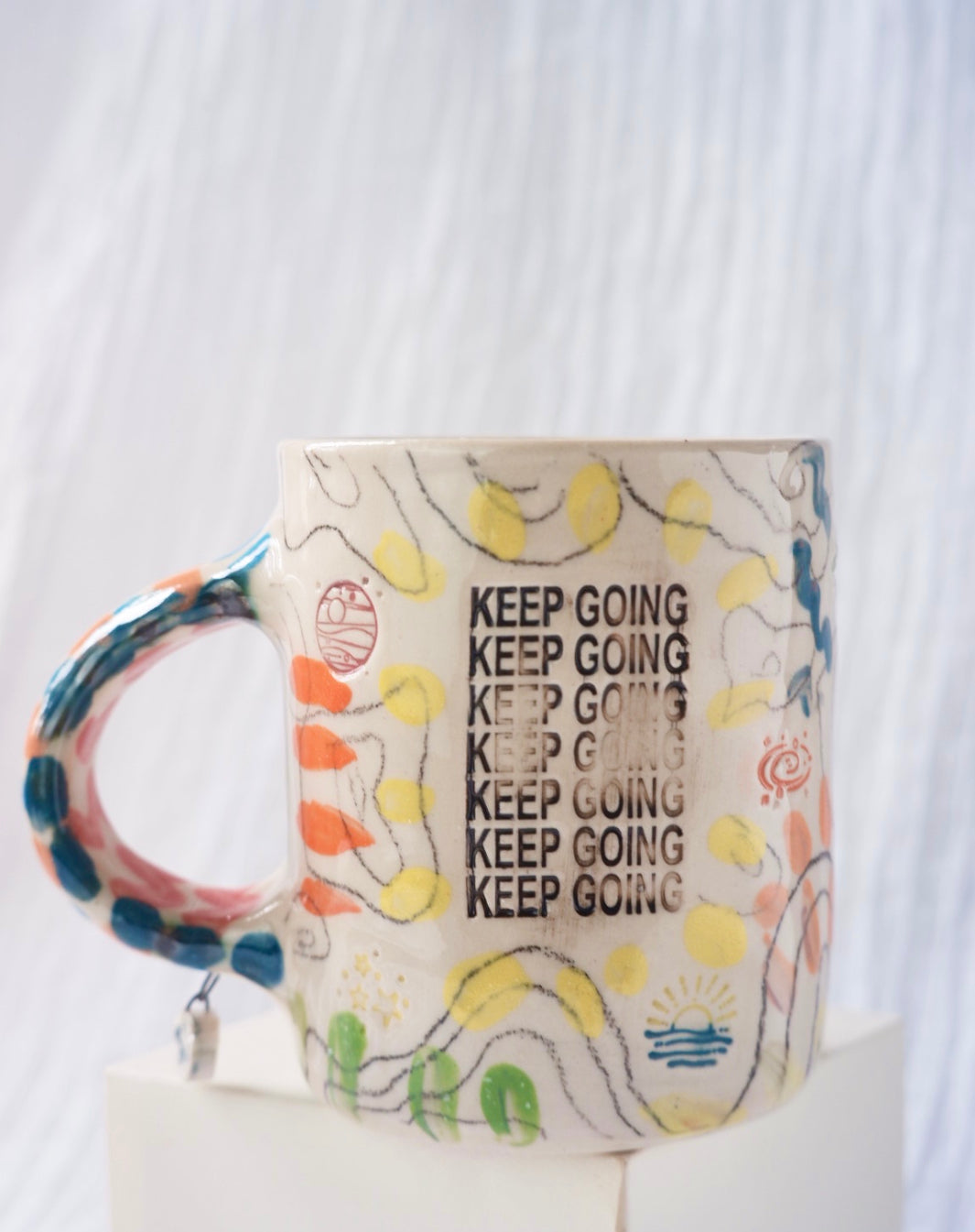 Keep going, it will be ok (w/ fidget pendant!)