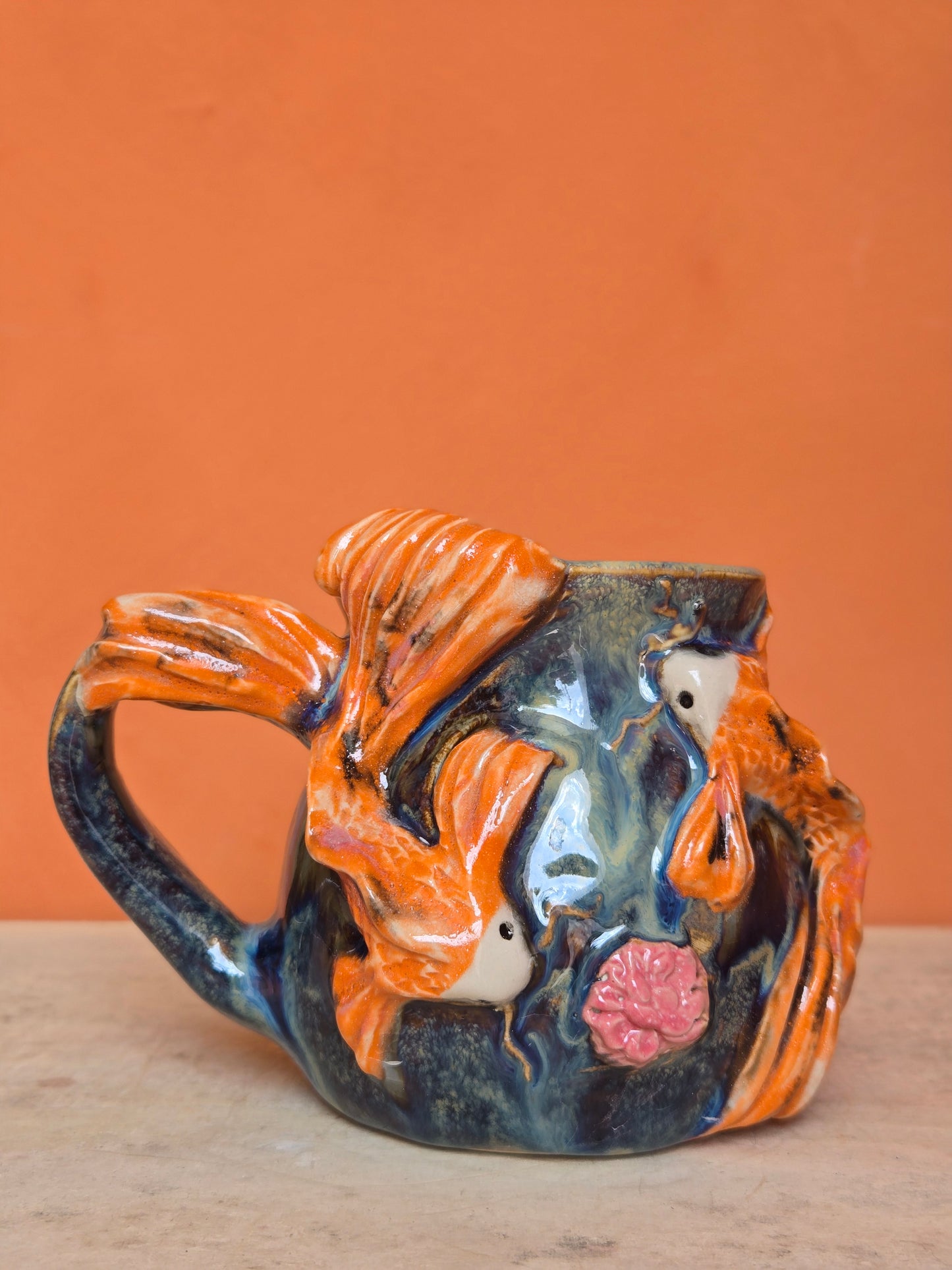 🔴yin yang with lotus bloom, corals and water lilies