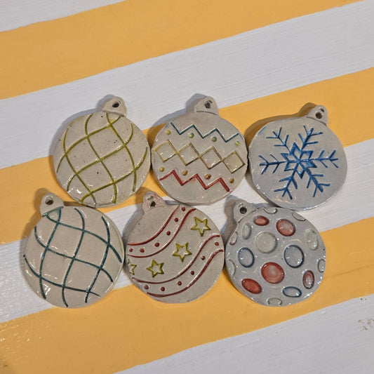 Christmas Ball Ornaments (Set of 6)