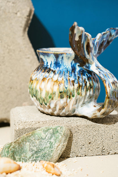 Tidal Blue Drippy Mermug