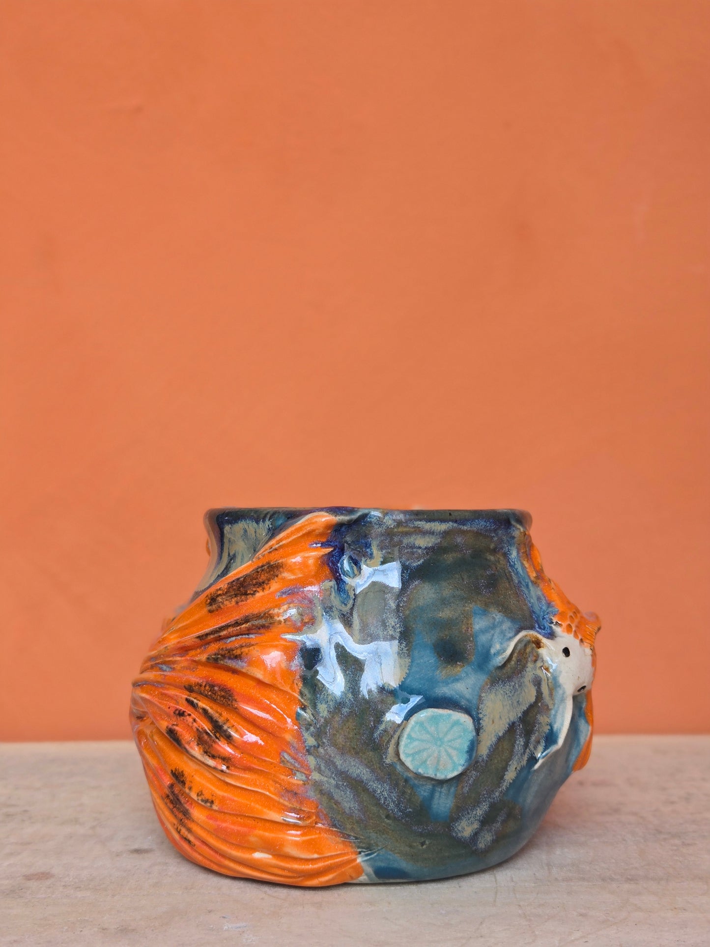 🟠 Orange Koi with water lilies ✨️