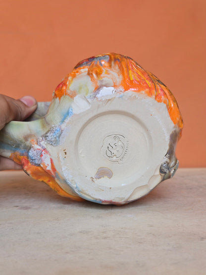 🔴 🟠 Orange & Red Koi with water lilies (discounted)