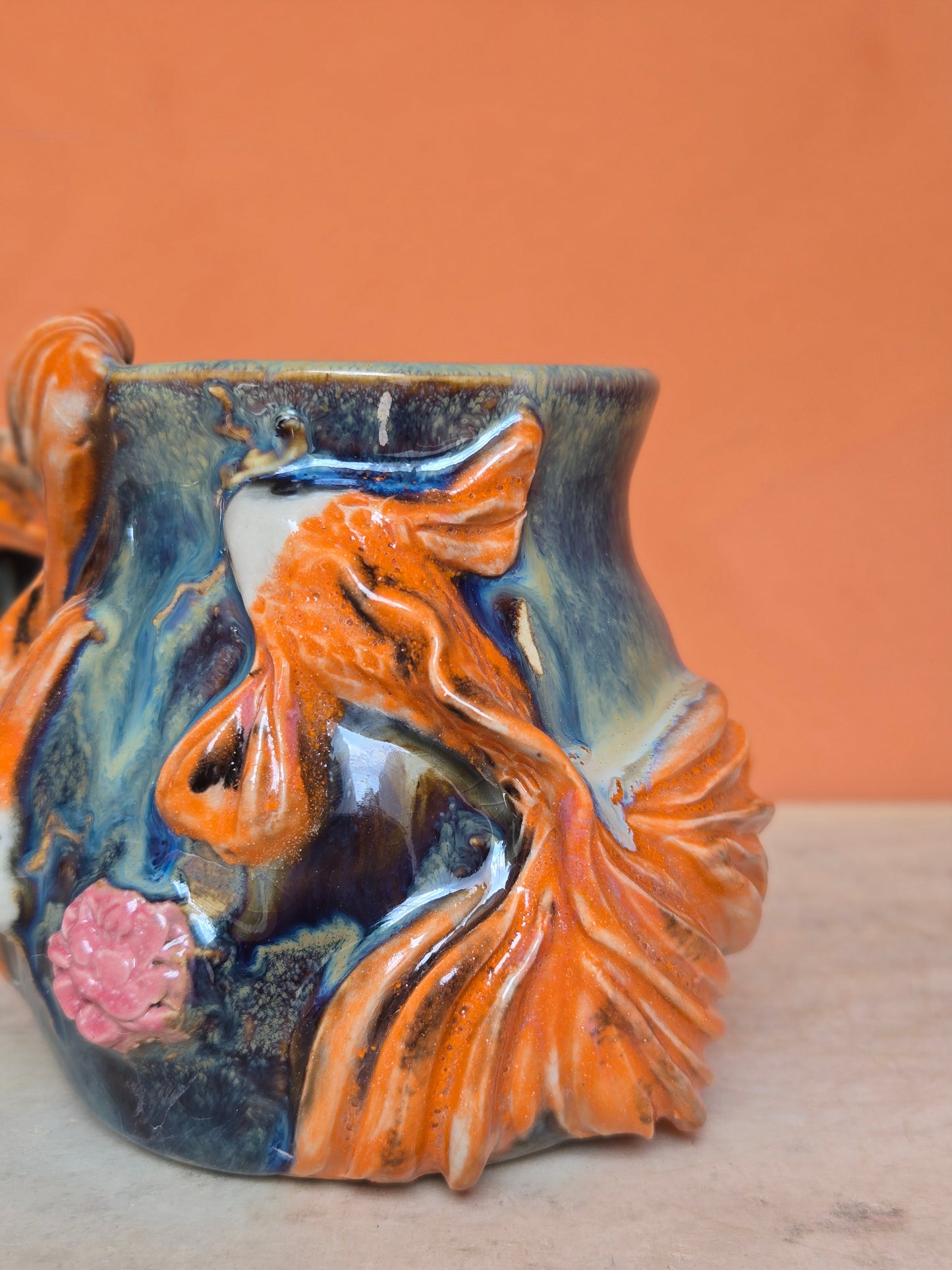 🔴yin yang with lotus bloom, corals and water lilies