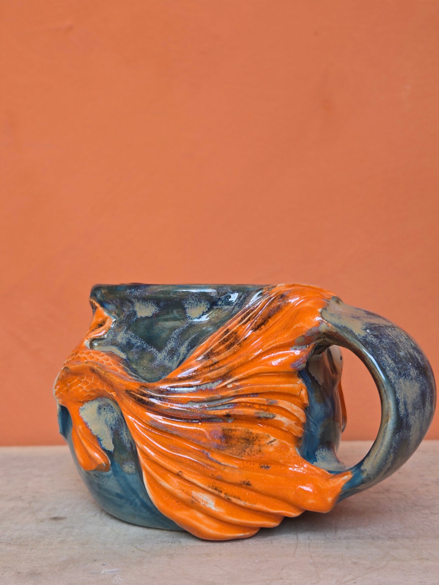 🟠 Orange Koi with water lilies ✨️