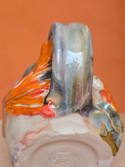 🟠 Orange Koi with lotus bloom  (disc)