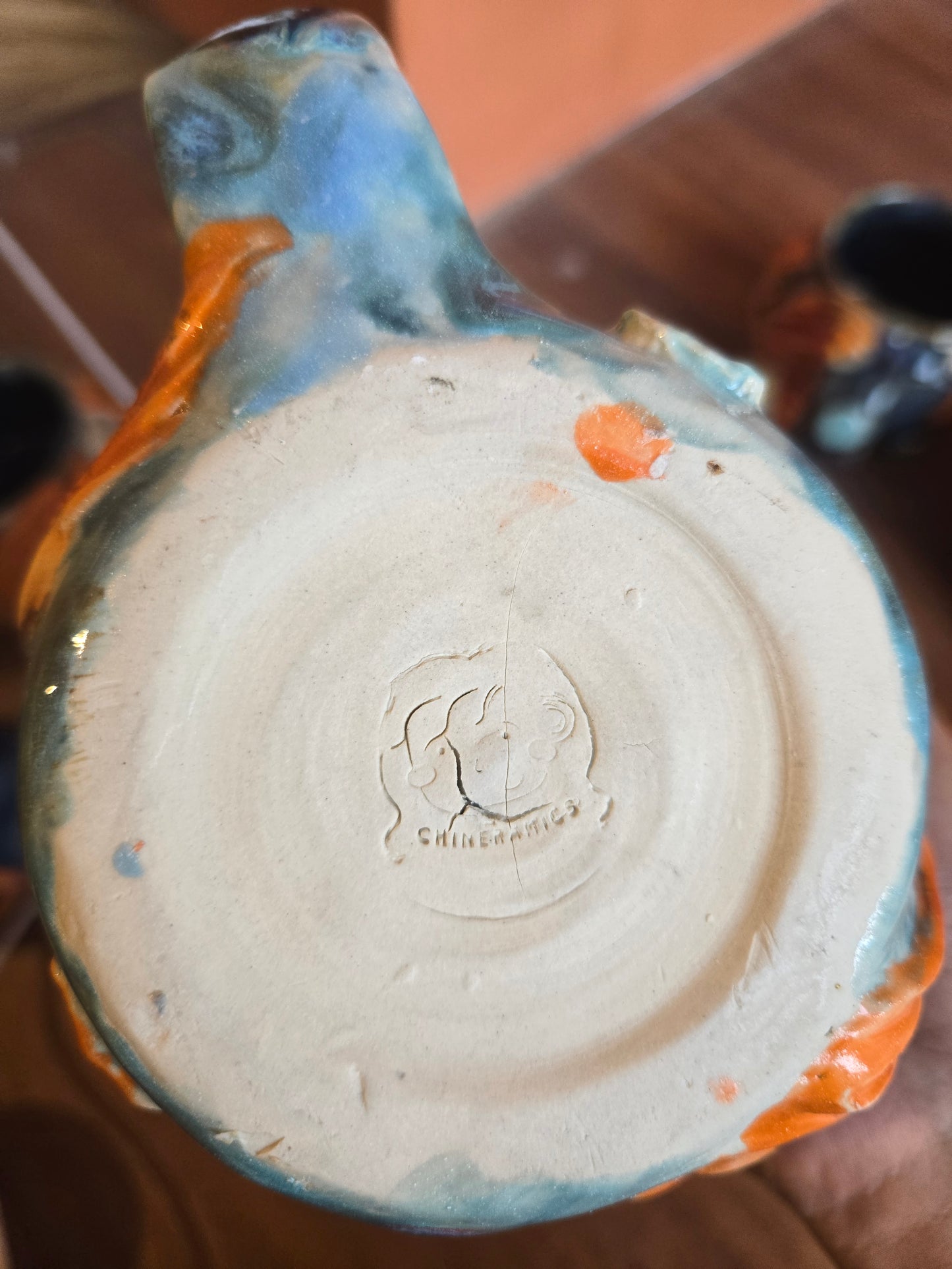 🟠 Orange & Red Koi with water lily  (discounted)