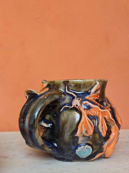 🟠 Orange Koi with water lily (discounted)