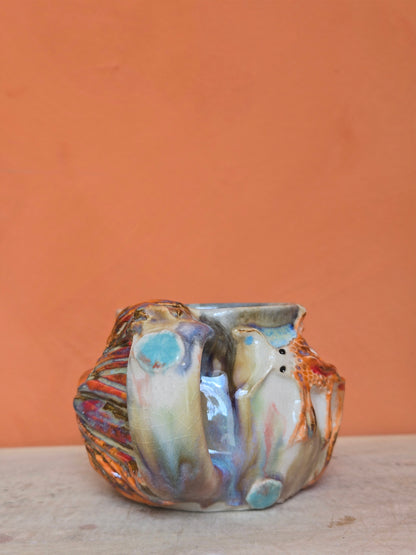 🔴 🟠 Orange & Red Koi with water lilies (discounted)