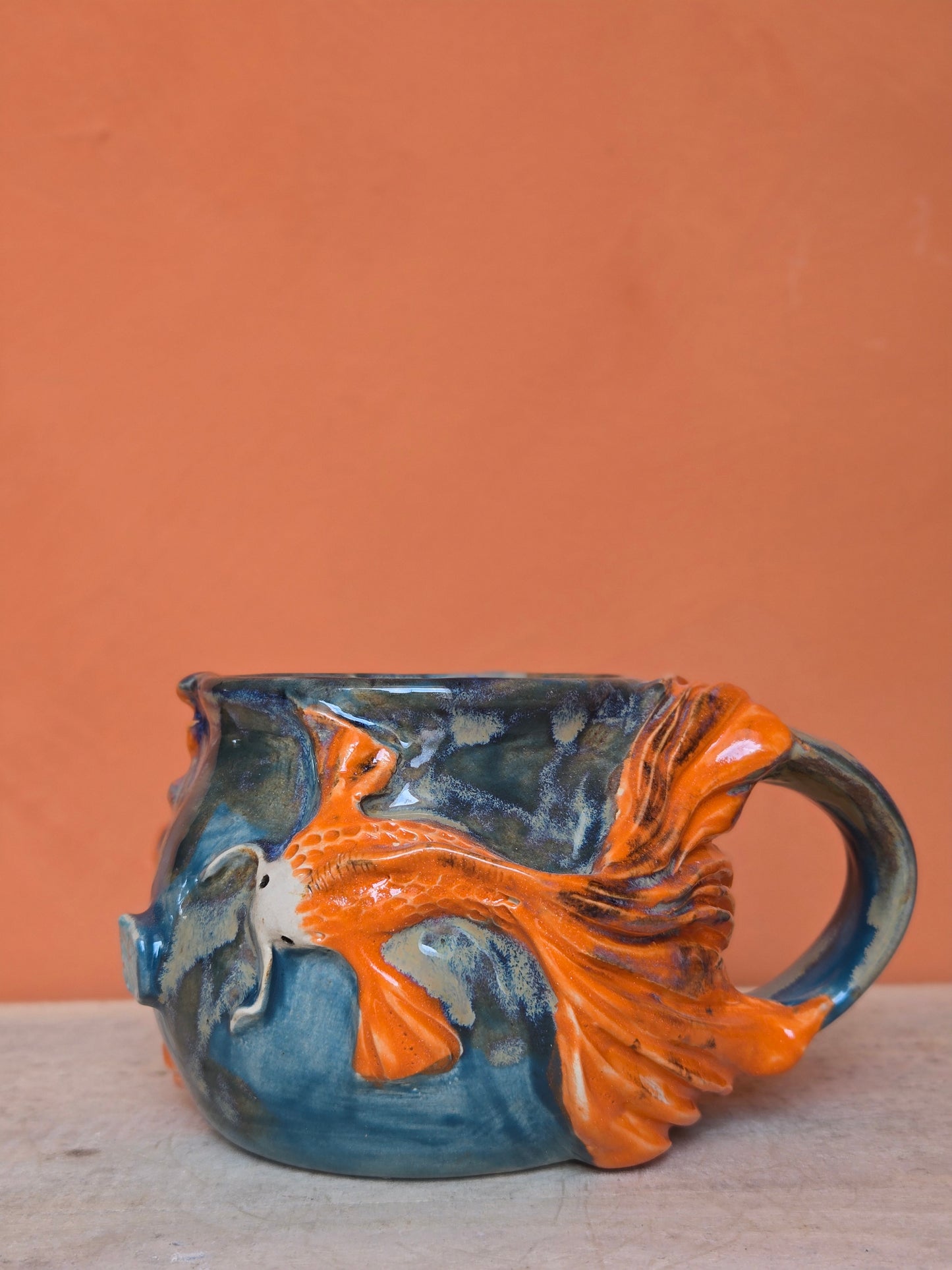 🟠 Orange Koi with water lilies ✨️