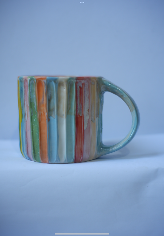 Tall stripes mug 2 ✨ (slightly warped mouth)